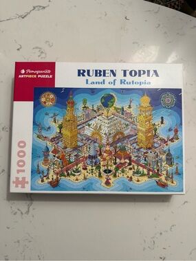 'Land of Rutopia' 1000-Piece Puzzle - Blue/Gold